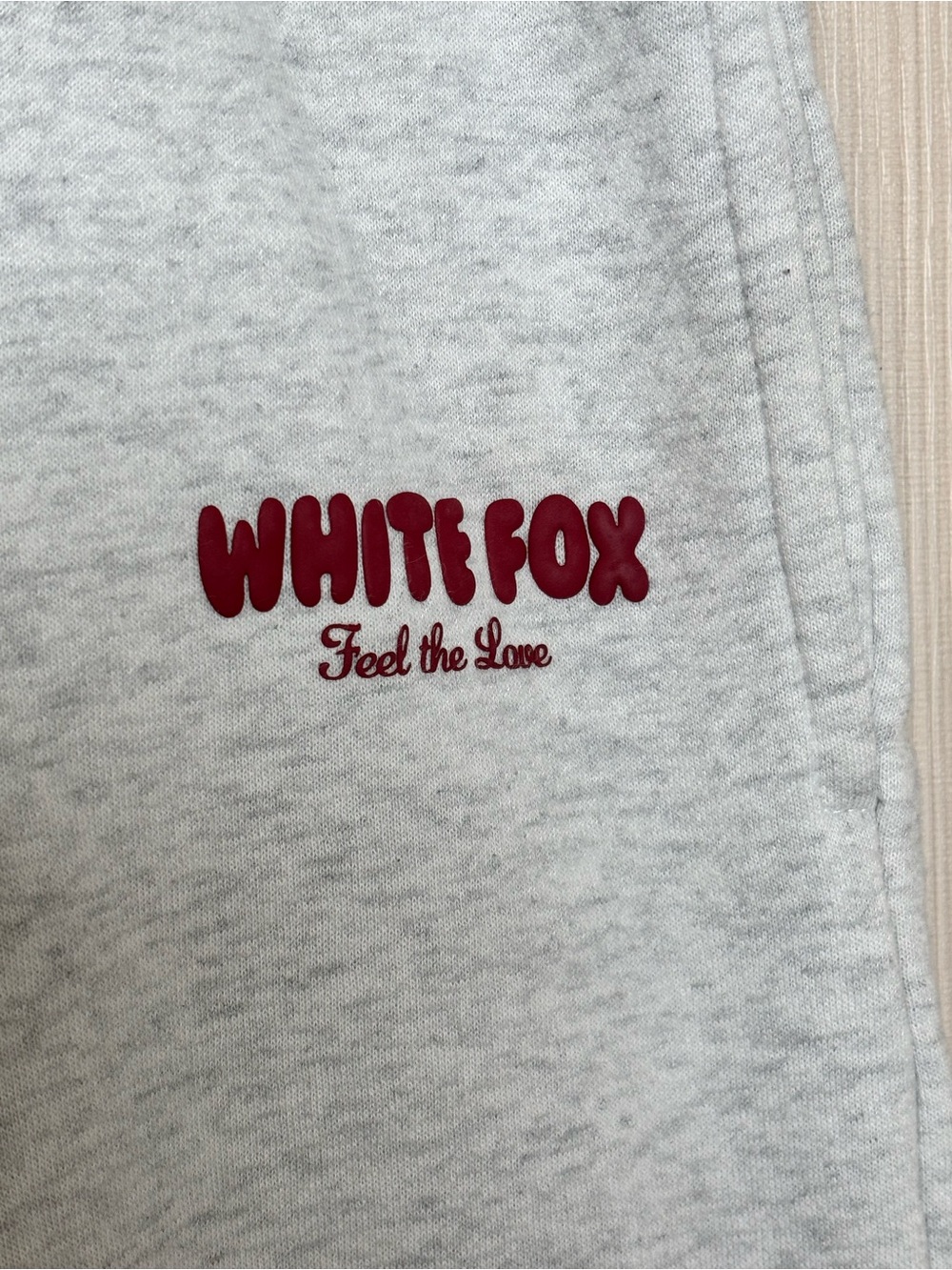 White Fox Sweats Grey Marle XXS - Picture 6 of 7